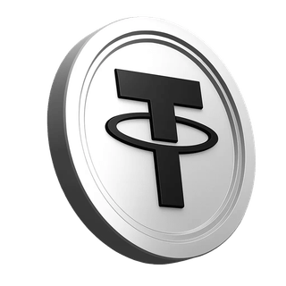 USDT Tether coin icon in the platform's information section